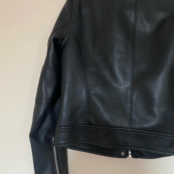 Blank NYC Vegan Leather Biker Jacket in Black - Picture 2 of 7